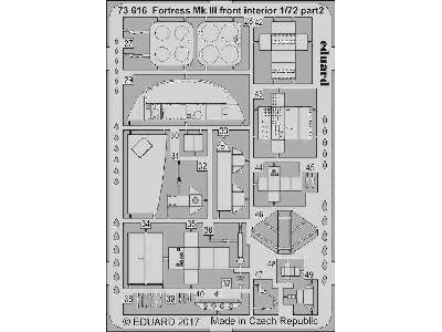 Fortress Mk. III front interior 1/72 - Airfix - image 2