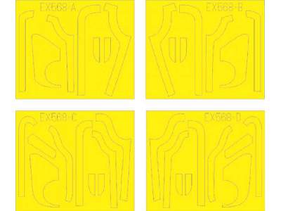 B-17G antiglare panels (BO & DL production) 1/48 - Monogram - image 1