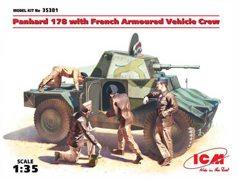 Panhard 178 with French Armoured Vehicle Crew - image 1