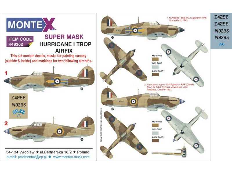 Hurricane I Trop Airfix - image 1