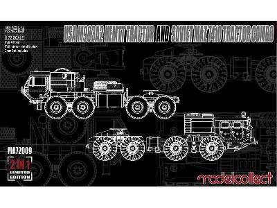 USA M983a2 Hemtt Tractor And Soviet Maz 7410 Tractor Combo - image 1