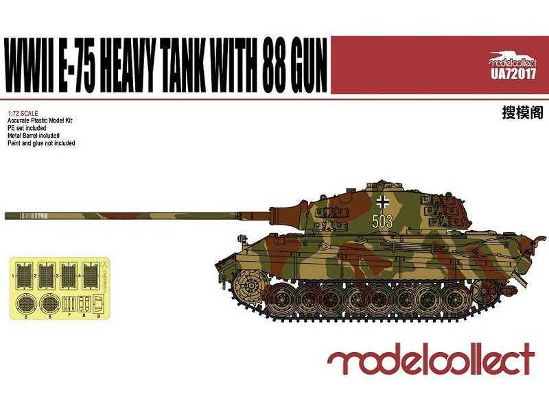 Germany WW2 E-75 Heavy Tank With 88 Gun - image 1