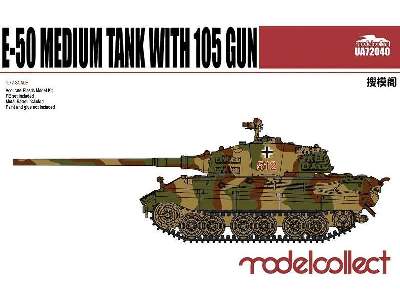 Germany WW2 E-50 Medium Tank With 105 Gun - image 1