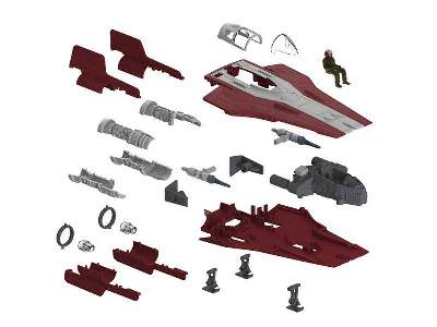 Build & Play  Resistance A-Wing Fighter, Red - image 2