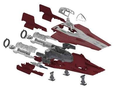Build & Play  Resistance A-Wing Fighter, Red - image 9