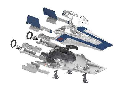 Build & Play  Resistance A-Wing Fighter, Blue - image 8