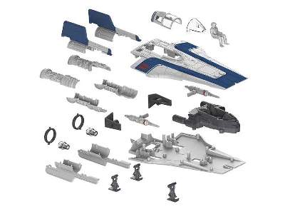 Build & Play  Resistance A-Wing Fighter, Blue - image 11