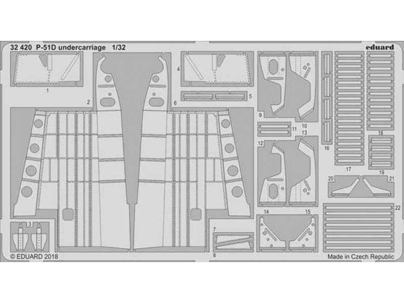 P-51D undercarriage 1/32 - Revell - image 1