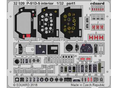 P-51D-5 interior 1/32 - Revell - image 1