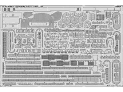 DKM Graf Zeppelin antennas & island pt.3 1/350 - Trumpeter - image 1