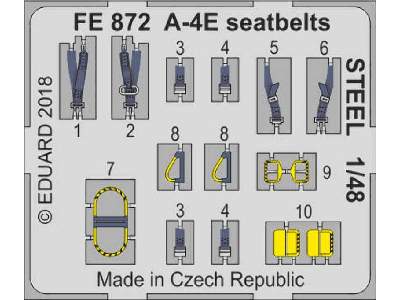 A-4E seatbelts STEEL 1/48 - Hobby Boss - image 1
