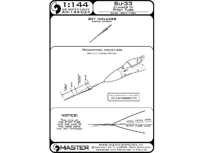 Su-33 (Flanker D) - Rurka Pitota - image 1