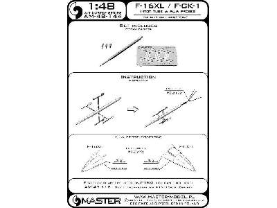 F-16xl / F-ck-1 Prototyp - Rurka Pitota Oraz Sondy Angle Of Atta - image 8