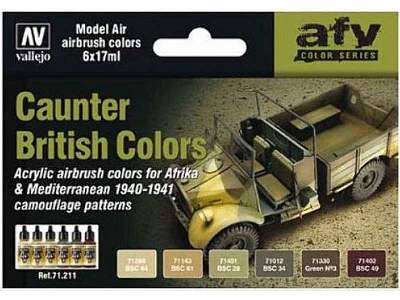 Model Air Color Set British Caunter Colors - 6 pcs. - image 1