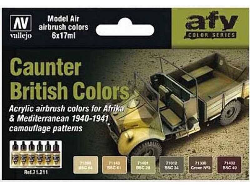 Model Air Color Set British Caunter Colors - 6 pcs. - image 1