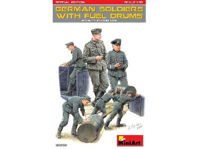 German Soldiers w/Fuel Drums - Special Edition - image 1