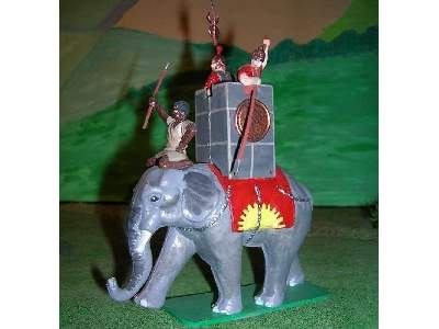 HaT Miniatures 1/32 WAR ELEPHANT WITH DRIVER Figure Set