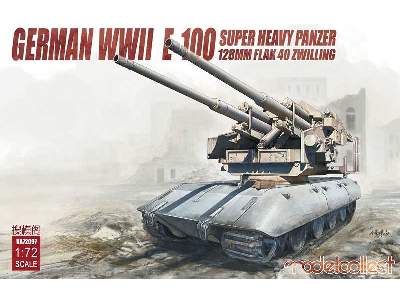 German WWII E-100 Super Heavy Panzer With 128mm Flak 40 Zwilling - image 1
