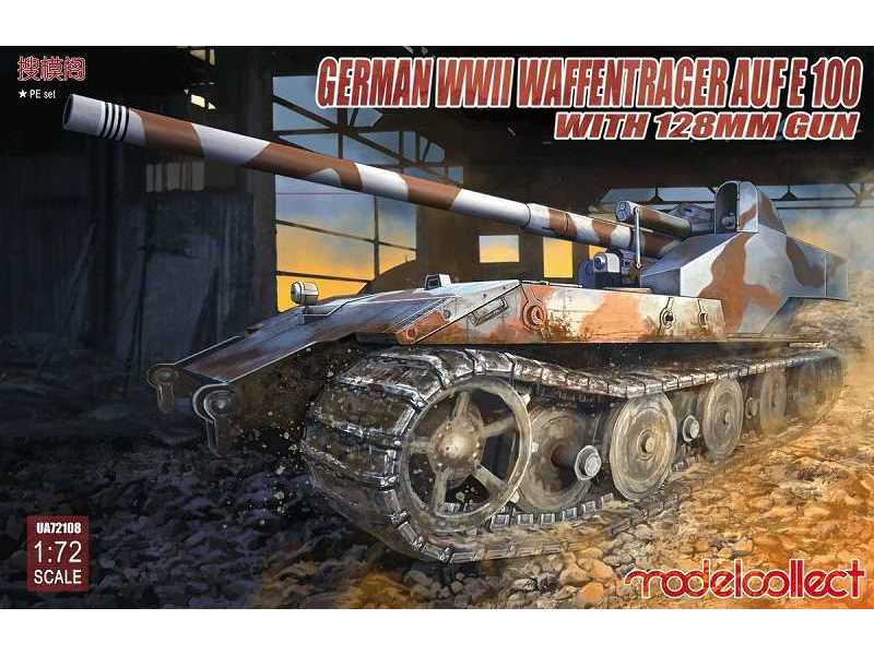 German WWII E-100 Panzer Weapon Carrier With 128mm Gun - image 1