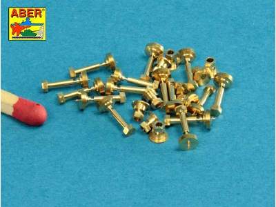 Turned imitation of Hexagonal bolts nuts 1,6 x 4,0 mm x 15 pcs.  - image 2