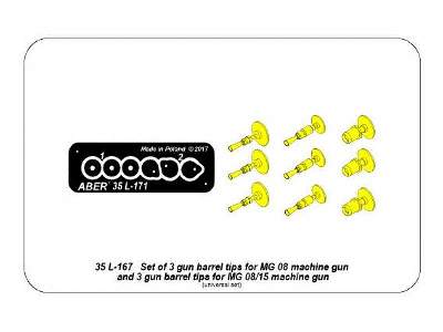 Barrel tips for MG 08 x3 pcs. and barrel tips for MG 08/15 x 3  - image 12