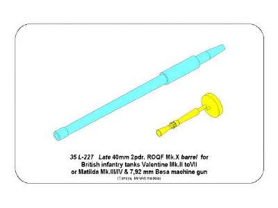 Late barrel for Valentine Mk.II to VII or Matilda Mk.III/IV - image 11