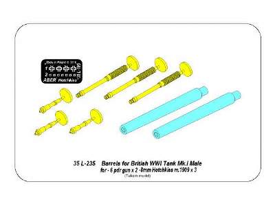 Barrels for Mk.I Male – 6 pdr. gun &amp; 8mm Hotchkiss m.1909  - image 10