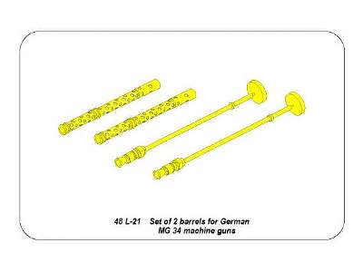 Set of 2 barrels for German machine guns MG34 - image 8