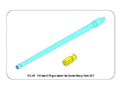 130 mm C-70 gun barrel for Soviet tank JS-7 - image 8