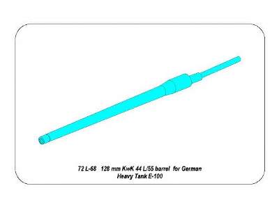 128mm KwK 44 L/65 barrel for German E-100 Super Heavy Tank - image 8