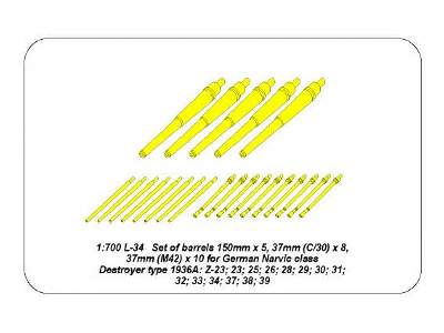 Set of Barrels for Narvic classe destroyers type 1936A - image 8