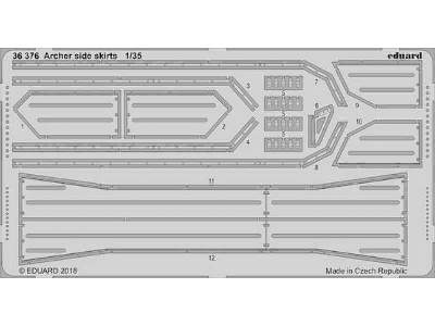 Archer side skirts 1/35 - Tamiya - image 1