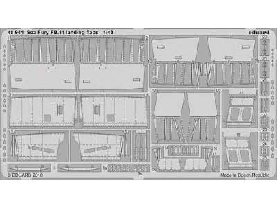 Sea Fury FB.11 landing flaps 1/48 - Airfix - image 1