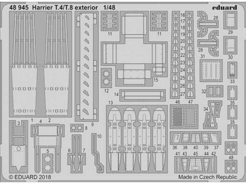 Harrier T.4/ T.8 exterior 1/48 - Kinetic - image 1