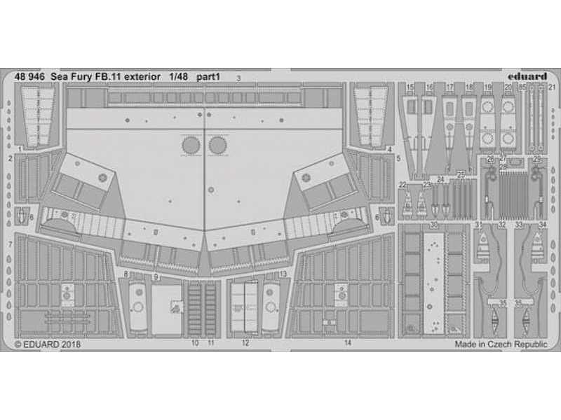 Sea Fury FB.11 exterior 1/48 - Airfix - image 1