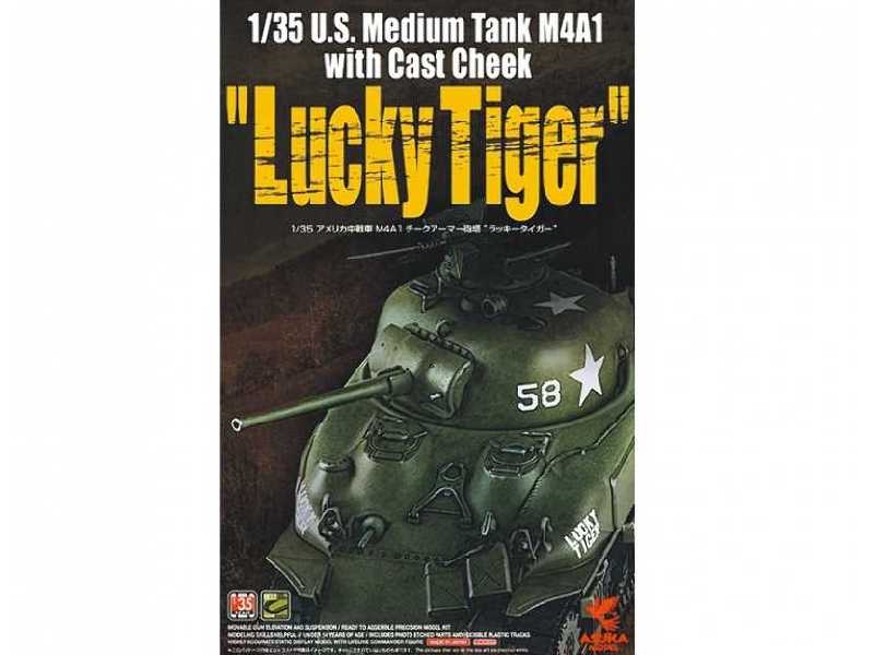 U.S. Medium Tank M4A1 with Cast Cheek "Lucky Tiger" - image 1