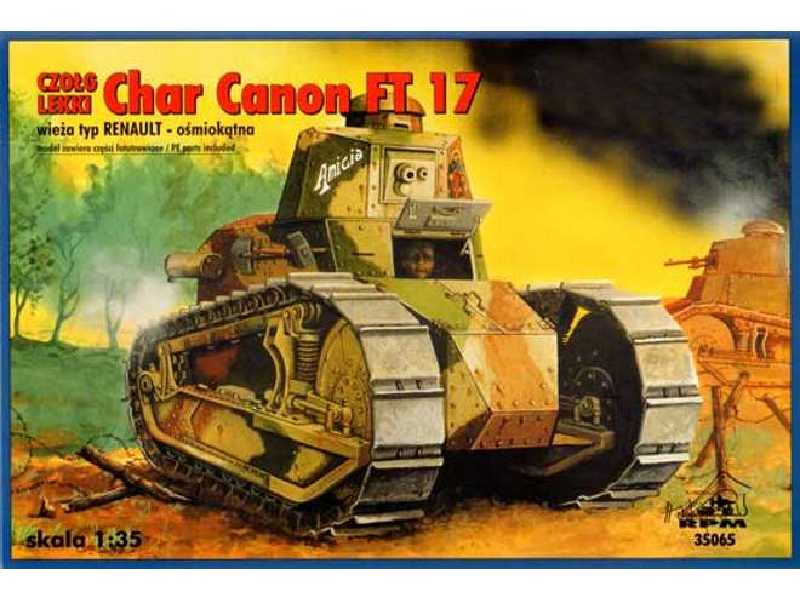 Char Canon FT 17 w/Octagonal Renault Turret - image 1 Char Canon FT 17 w/Octagonal Renault Turret - image 1