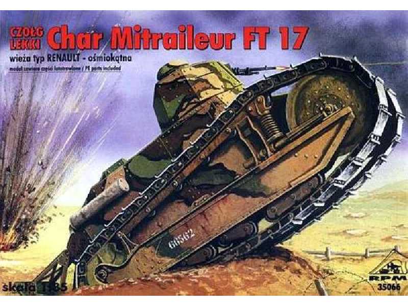 Char Mitrailleur FT 17 w/Octagonal Renault Turret - image 1