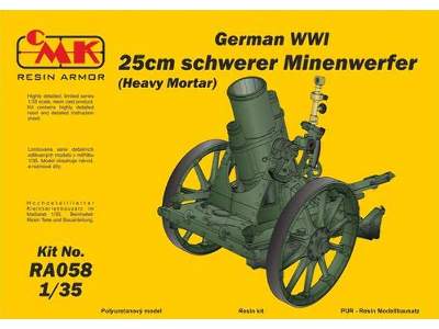 German WWi 25cm Schwerer Minenwerfer. Heavy Mortar All Resin Kit - image 1