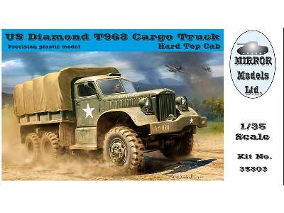US Diamond T968 Cargo Truck Hard Top Cab - image 1