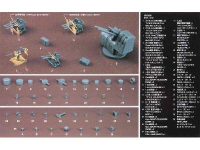 QG18 Japanese Navy Ship Equipment Set A (Machine Guns & Optical - image 1