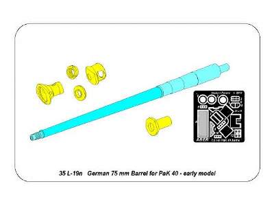 German 75 mm Barrel for PaK 40 - Early model - NEW - image 14