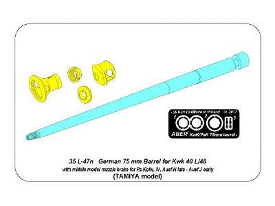 75 mm Barrel for Kwk 40 L/48 Pz.Kpfw. IV, Ausf.H late   NEW - image 11