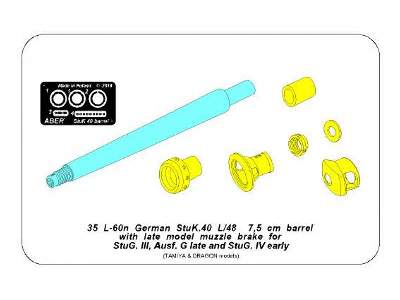 StuK.40 L/48 7,5 cm Barrel for StuG. III G late & StuG. IV   NEW - image 11