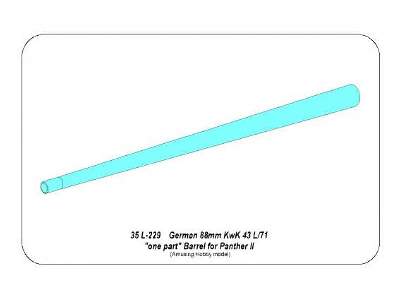 Germ.88 mm Kw.K. 43 L/91 Barrel for Panther II - image 8