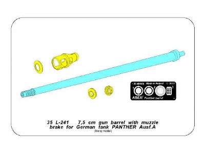 7,5 cm barrel with muzzle brake for Panther Ausf.A - image 11