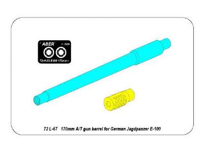 170 mm A/T gun barrel for German Jagdpanzer E-100 - image 11