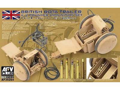 WWII British Rota Trailer with 2 pounder Ammunition Set  - image 1