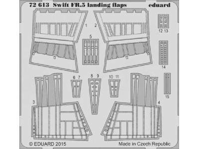 Swift FR.5 landing flaps 1/72 - Airfix - image 1