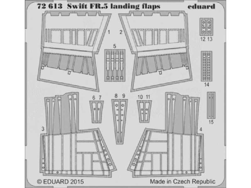 Swift FR.5 landing flaps 1/72 - Airfix - image 1